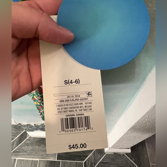 NWT Rhode Zinnia Floral Print Halter High Leg Cheeky One Piece Swimsuit - Picture 13 of 15